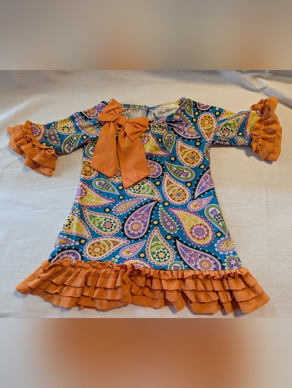 Toddler Girl Rare Editions Paisley Print Dress Size 2T